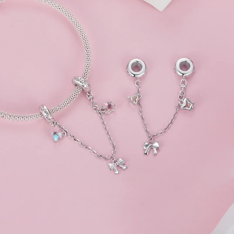 (image for) PANDORA Style Ballet Bow Safety Chain - SCC2762 - View 4