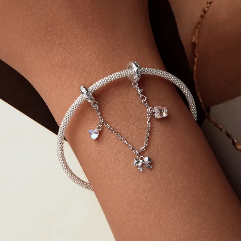 (image for) PANDORA Style Ballet Bow Safety Chain - SCC2762 - View 6