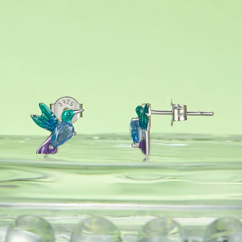 (image for) PANDORA Style Bird Earrings - BSE989 - View 2