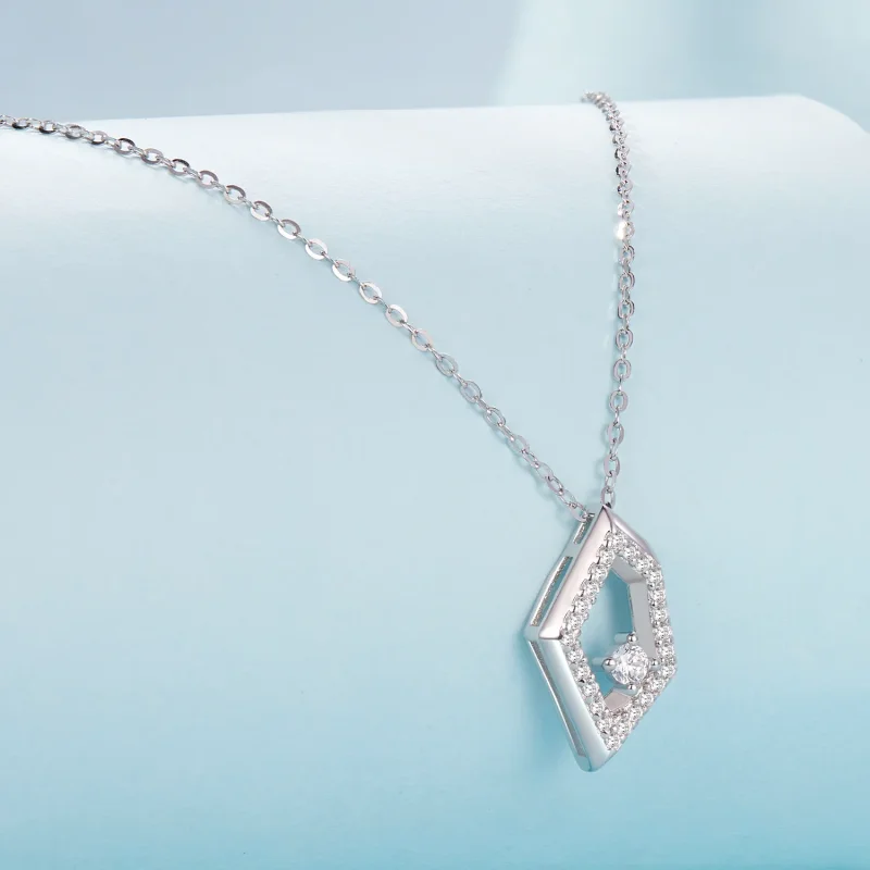 (image for) PANDORA Style Geometric Sparkle Necklace - SCN517 - View 2