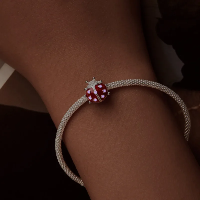 (image for) PANDORA Style Glow-In-The-Dark Ladybug Charm - SCC2735 - View 5