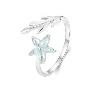 PANDORA Style Green Flower Open Ring - BSR533-E (image for) PANDORA Style Green Flower Open Ring - BSR533-E