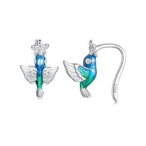 PANDORA Style Hummingbird Ear Hook - BSE990 (image for) PANDORA Style Hummingbird Ear Hook - BSE990