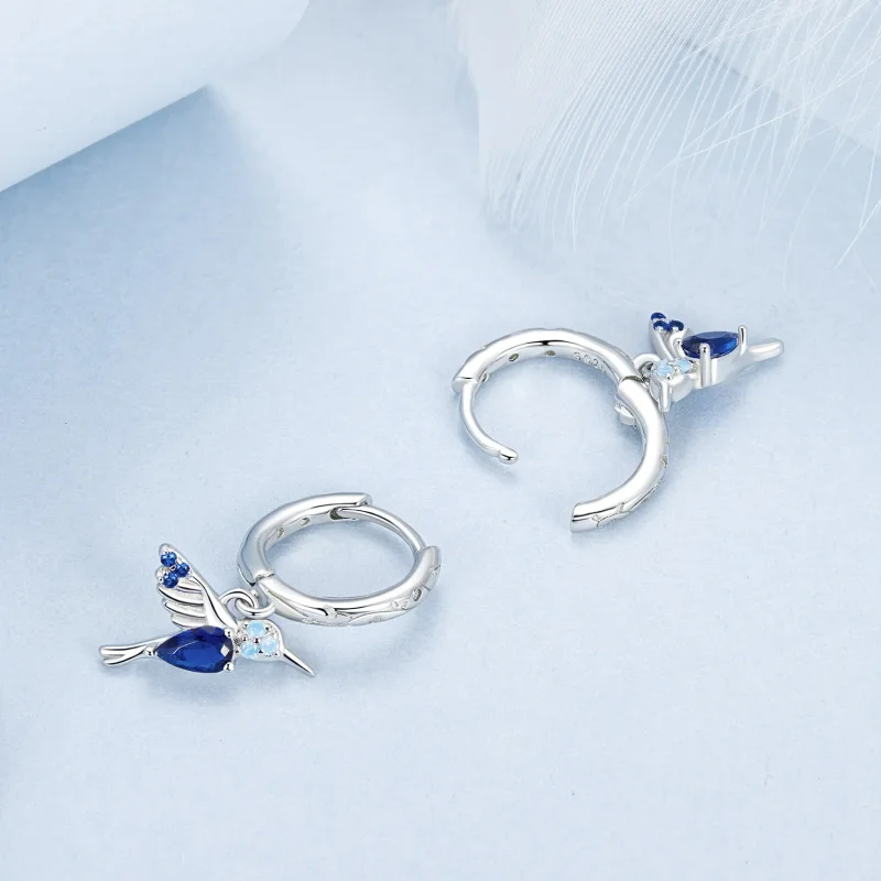 (image for) PANDORA Style Hummingbird Earrings - BSE985 - View 4