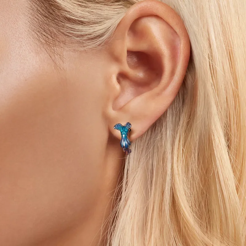 (image for) PANDORA Style Kingfisher Earrings - BSE997 - View 5
