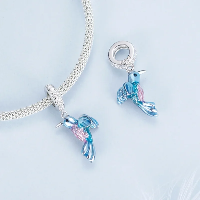 (image for) PANDORA Style Kingfisher Pendant - BSC1004 - View 4