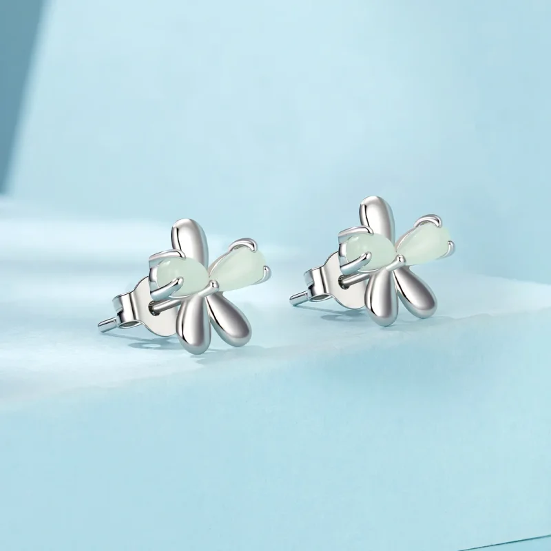 (image for) PANDORA Style Luminous Flower Earrings - SCE1714 - View 2