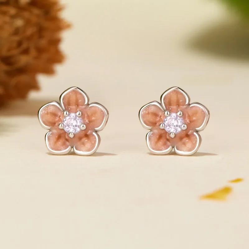 (image for) PANDORA Style Romantic Cherry Blossom Earrings - BSE992 - View 2
