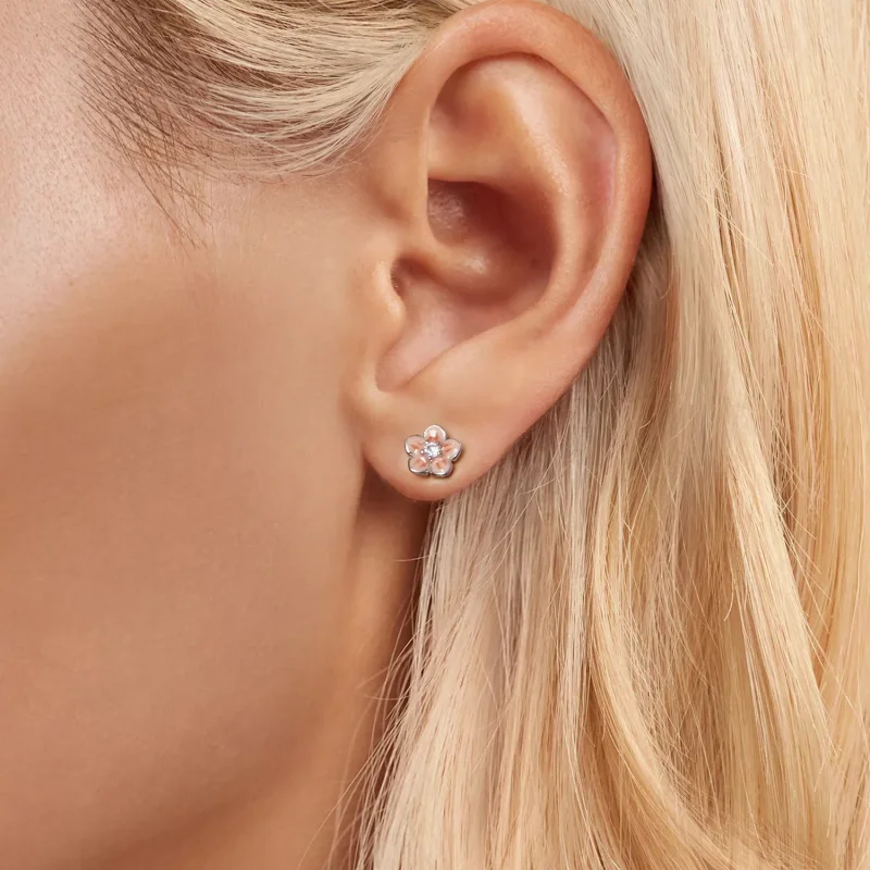 (image for) PANDORA Style Romantic Cherry Blossom Earrings - BSE992 - View 5