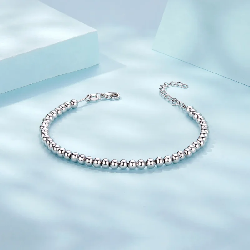(image for) PANDORA Style Silver Beads Diy Basic Chain - SCB267 - View 4