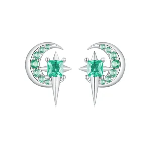 (image for) PANDORA Style Star And Moon Earrings - BSE972
