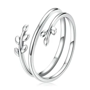 (image for) PANDORA Style Surrounded By Multiple Layers Of Leaves Ring - SCR755