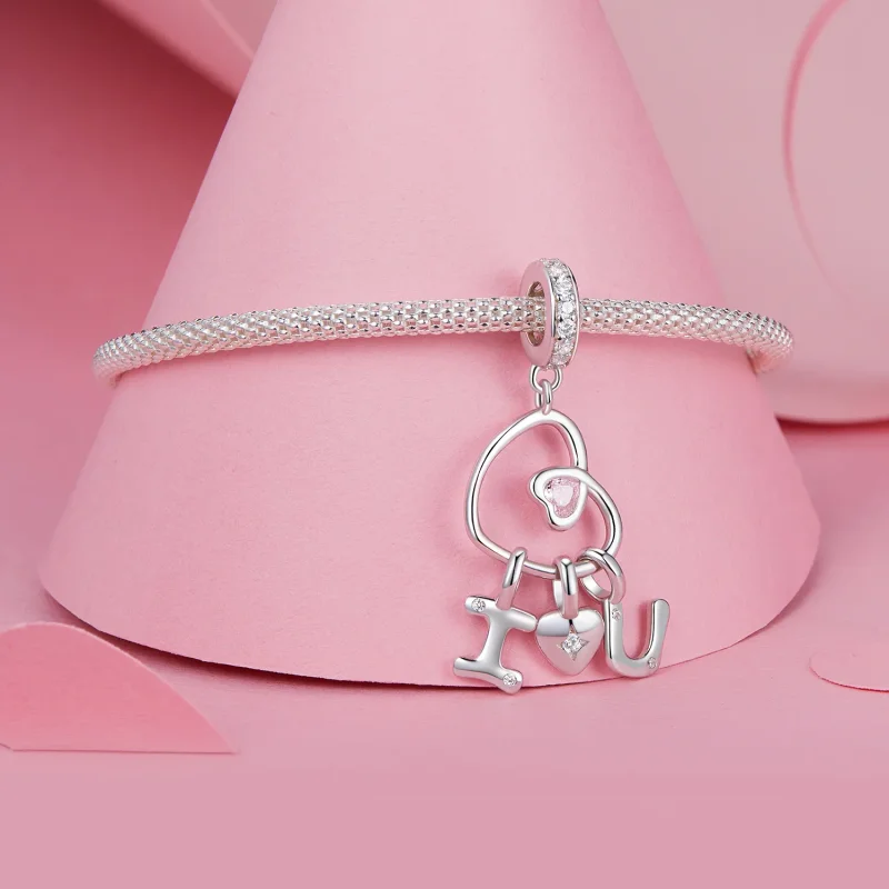 (image for) PANDORA Style Valentine Letter Love Pendant - BSC972 - View 3