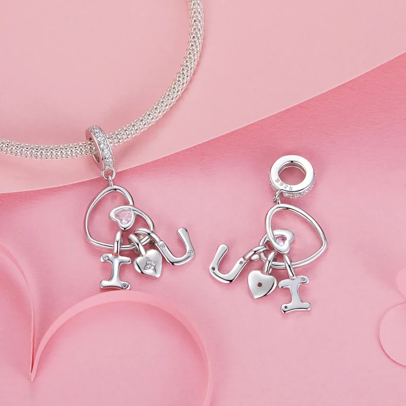 (image for) PANDORA Style Valentine Letter Love Pendant - BSC972 - View 4