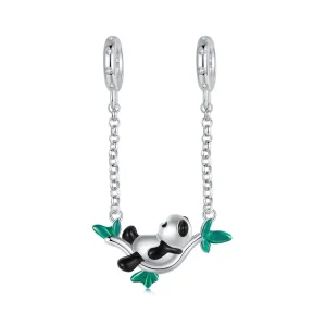 (image for) PANDORA Style Bamboo Forest Panda Silver Pendant - SCC2810