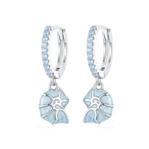 PANDORA Style Blue conch earrings - BSE1012 (image for) PANDORA Style Blue conch earrings - BSE1012