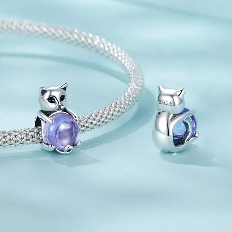 (image for) PANDORA Style Cat lucky stone charm - SCC2796 - View 4