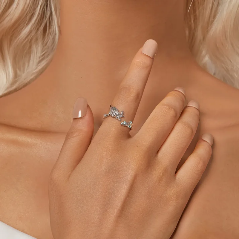 (image for) PANDORA Style Conch shell Open Ring - BSR554-E - View 6