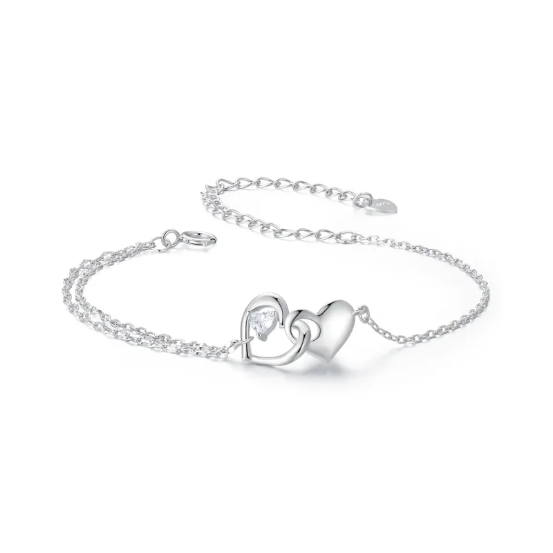 (image for) PANDORA Style Double Heart Bracelet - BSB178