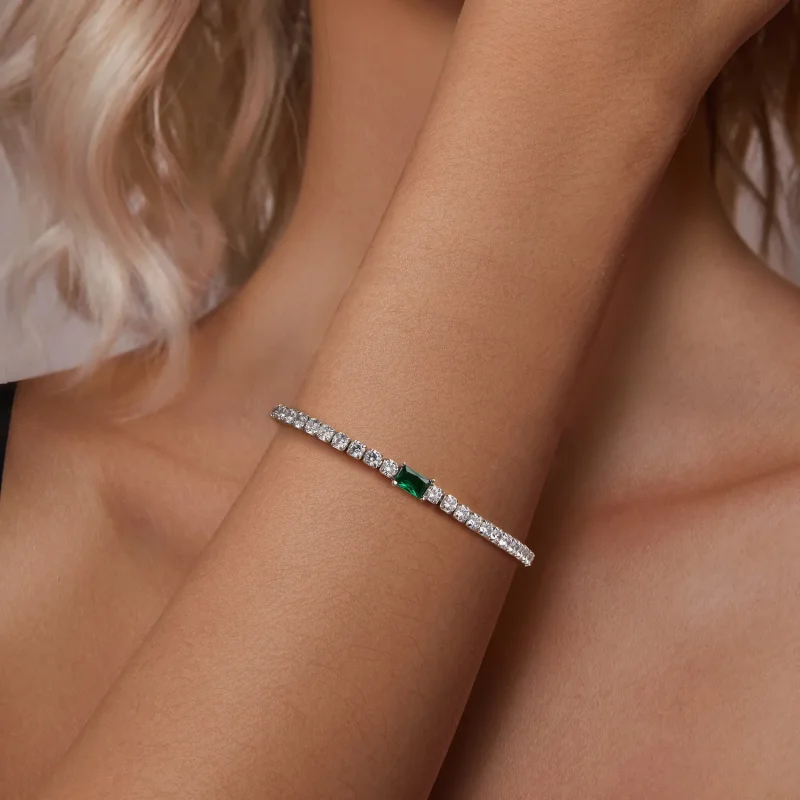(image for) PANDORA Style Elegant Emerald Bracelet - BSB179 - View 5