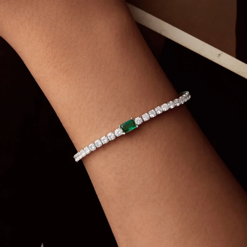 (image for) PANDORA Style Elegant Emerald Bracelet - BSB179 - View 8