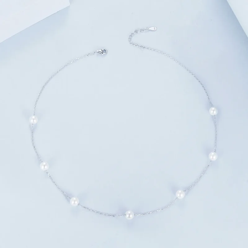 (image for) PANDORA Style Gypsophila Necklace - BSN389 - View 3
