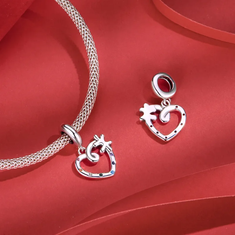 (image for) PANDORA Style Heart puzzle pendant - SCC2774 - View 5