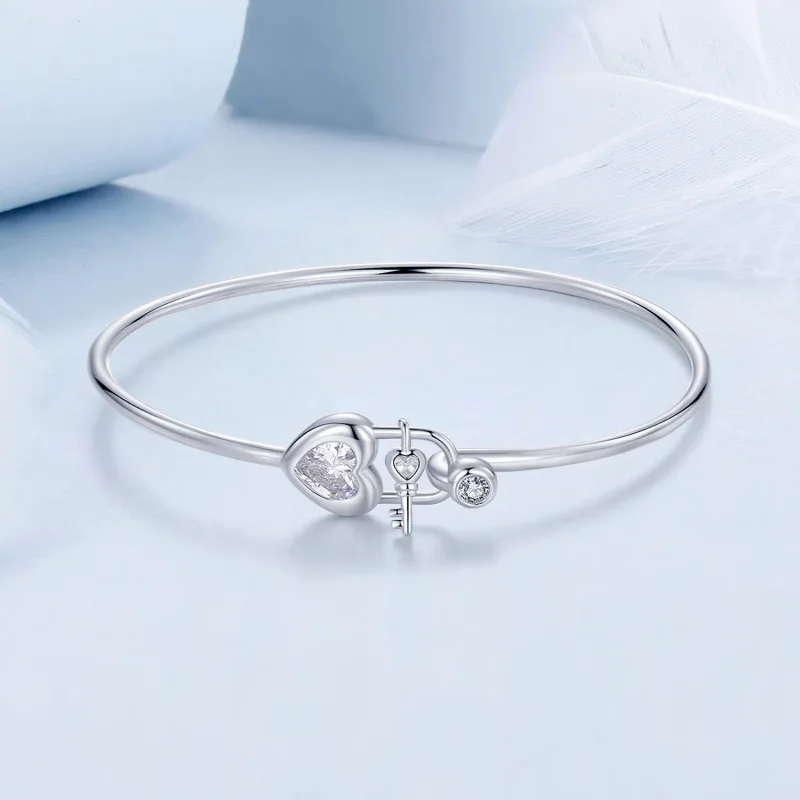 (image for) PANDORA Style Heart-Shaped Interlocking Bracelet - BSB170 - View 3