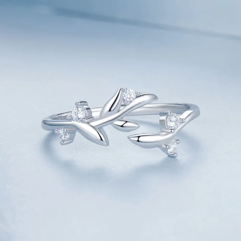 (image for) PANDORA Style Leaf Ring - BSR562-E - View 3