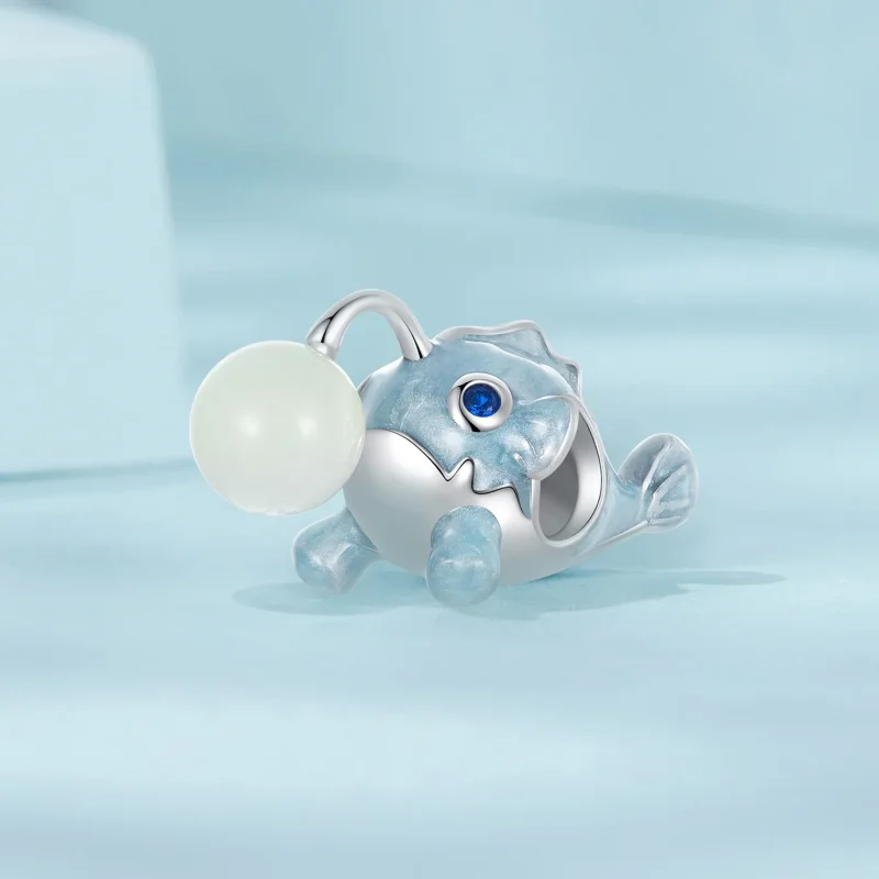 (image for) PANDORA Style Luminous Lantern Fish charm - SCC2795 - View 2