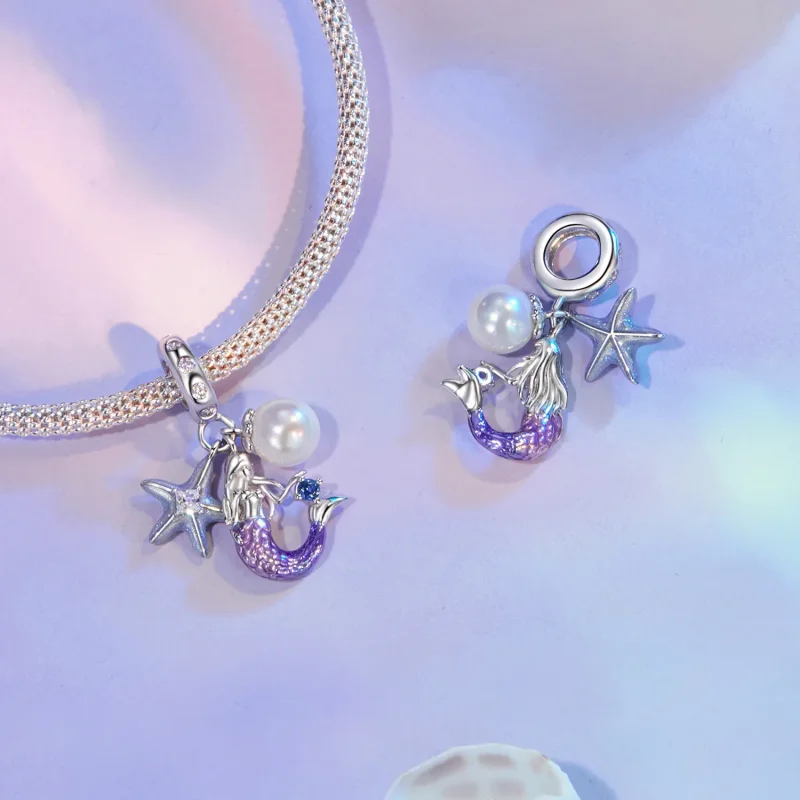 (image for) PANDORA Style Mermaid Pendant - SCC2768 - View 4