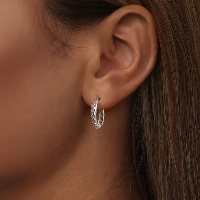 (image for) PANDORA Style Metallic twist earrings - BSE1024-M - View 6