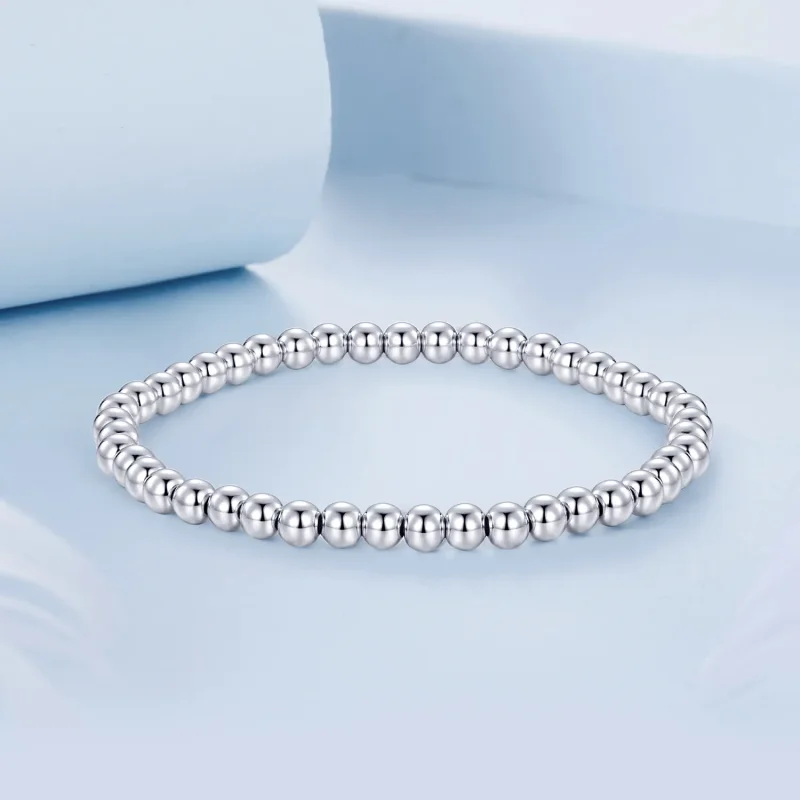 (image for) PANDORA Style Silver Bead Bracelet - BSB175 - View 3