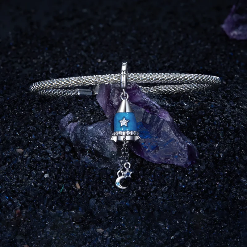 (image for) PANDORA Style Star Moon Rocket Pendant - SCC2788 - View 3