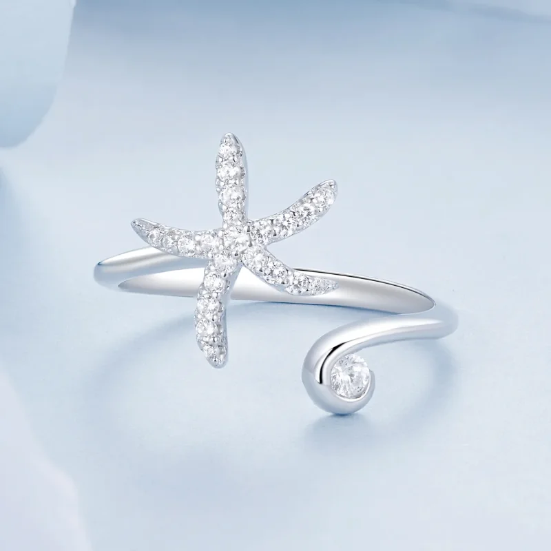 (image for) PANDORA Style Starfish Open Ring - BSR560-E - View 3