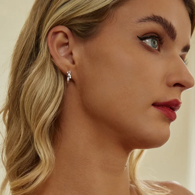 (image for) PANDORA Style Starry Star Earrings - BSE1017 - View 8