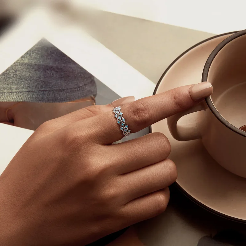 (image for) PANDORA Style Turquoise Ring - BSR556 - View 5