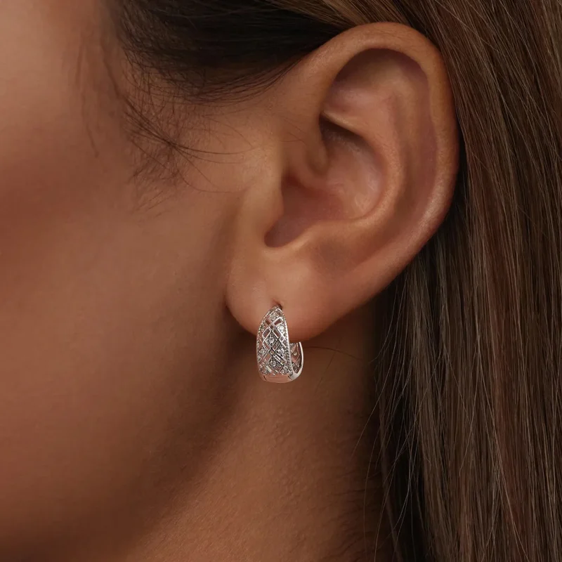 (image for) PANDORA Style Vintage lace earrings - BSE1035 - View 6