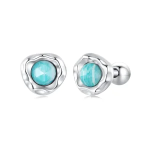 (image for) PANDORA Style Amazonite earrings - BSE1056