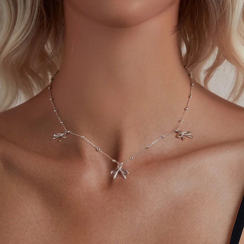(image for) PANDORA Style Bow necklace - SCN529 - View 5