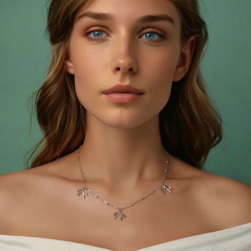 (image for) PANDORA Style Bow necklace - SCN529 - View 6