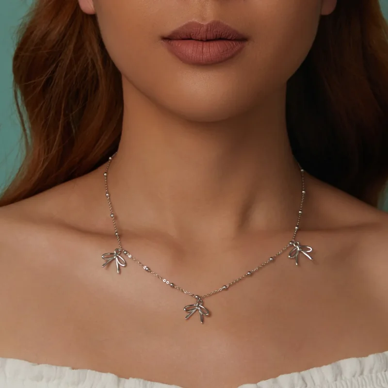 (image for) PANDORA Style Bow necklace - SCN529 - View 8