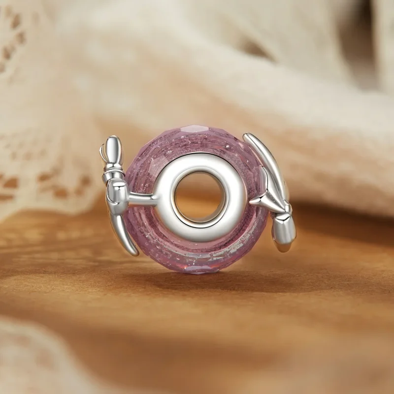 (image for) PANDORA Style Bowknot glass beads - BSC1057 - View 3
