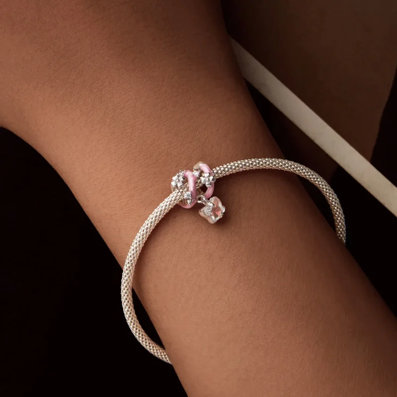 (image for) PANDORA Style Butterfly Love Flower Beads - SCC2828 - View 7