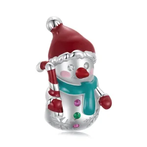 (image for) PANDORA Style Christmas Snowman Beads - BSC1070