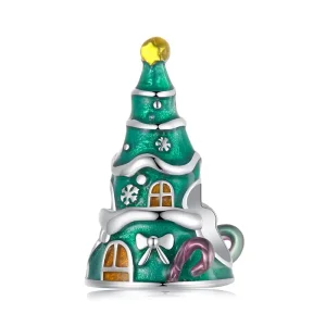 (image for) PANDORA Style Christmas tree house beads - SCC2916