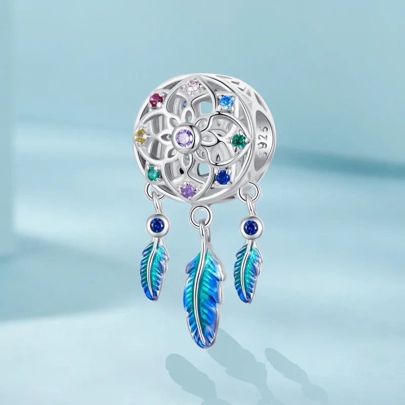 (image for) PANDORA Style Colorful dream catcher - SCC2816 - View 2