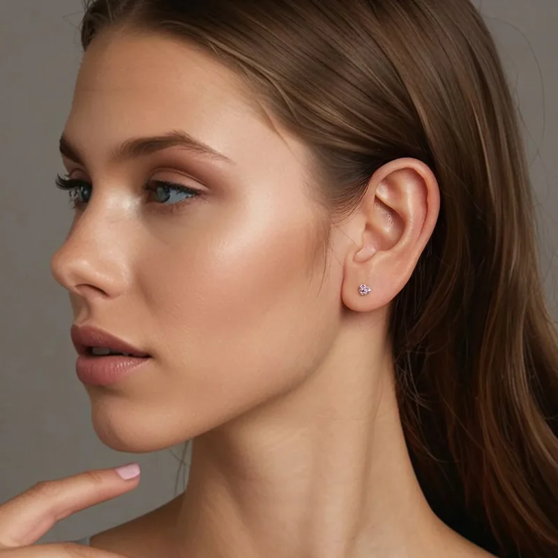 (image for) PANDORA Style Colorful heart earrings - BSE1044 - View 8