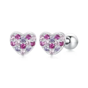 (image for) PANDORA Style Colorful heart earrings - BSE1044
