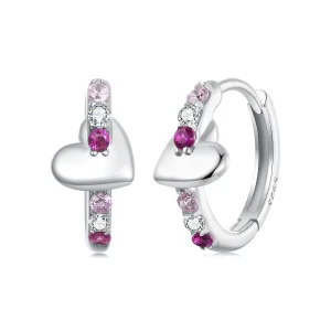 (image for) PANDORA Style Colorful heart earrings - BSE1049
